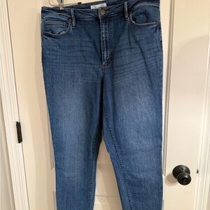 LOFT Women's Straight Leg Blue Jeans